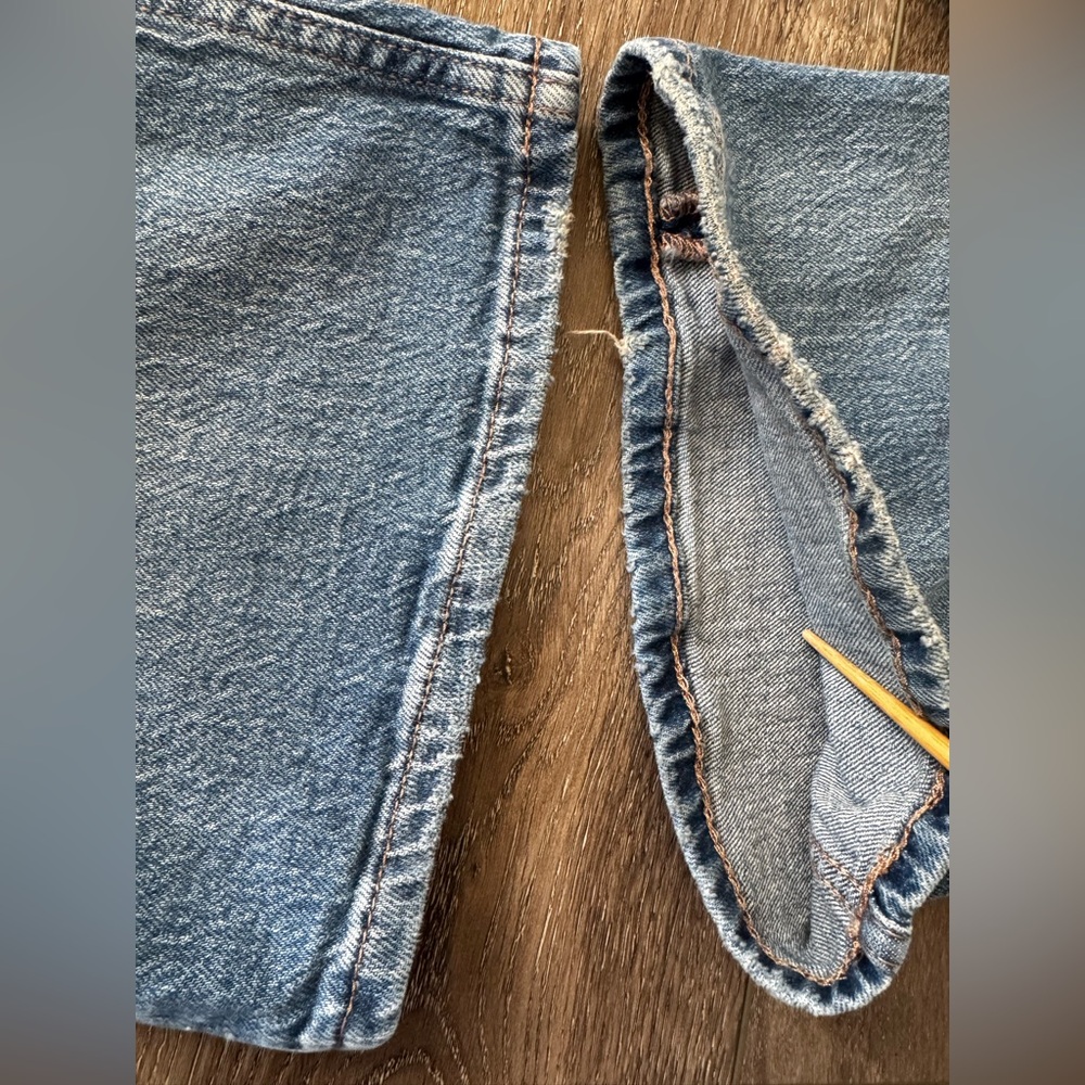 Aeropostale Women’s SZ 6 Mid-Rise Flare Jeans Cargo Pockets Denim Grunge Stretch - Picture 5 of 16